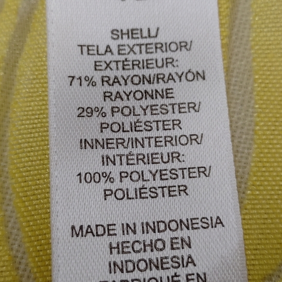 Alfred Dunner Top Shirt Women's Yellow Butterfly Button Up Sz PL NWT - Picture 12 of 12